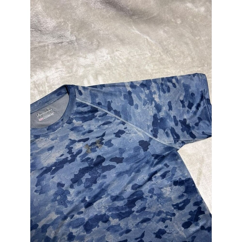 Under Armour Camouflage Shirt Men XL Extra Large Loose Gym Workout Running